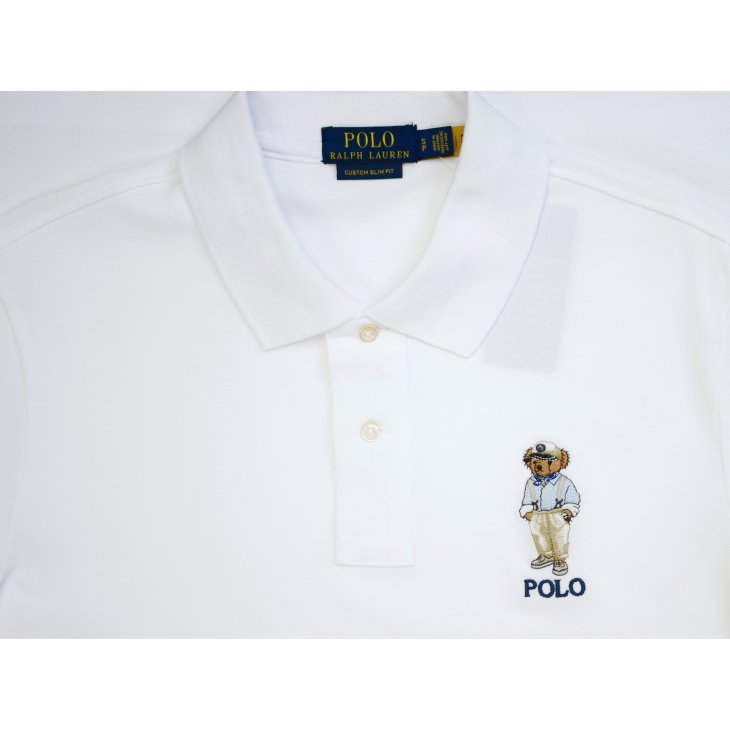 POLO RALPH LAUREN CUSTOM SLIM FIT POLO BEAR POLO SHIRT