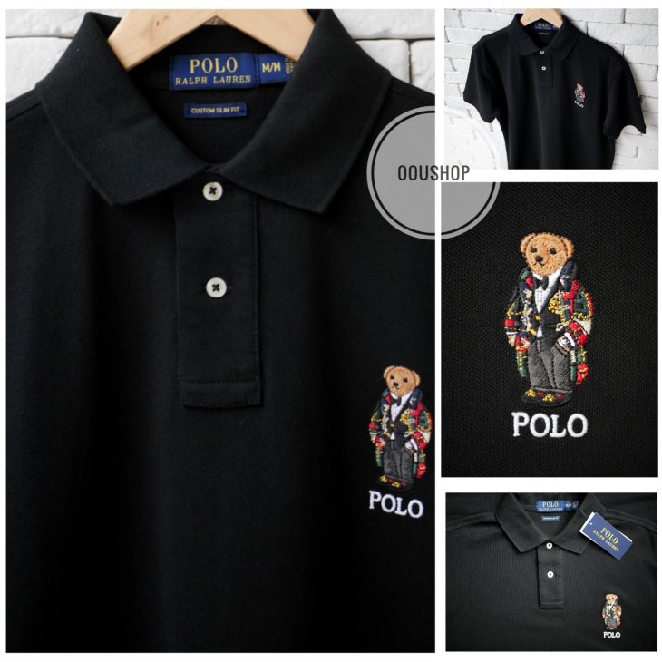 POLO RALPH LAUREN CUSTOM SILM FIT POLO BEAR POLO SHIRT