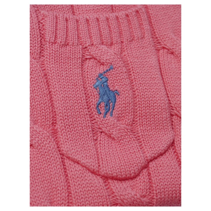 ️POLO RALPH LAUREN WOMEN CABLE-KNIT COTTON SHORT-SLEEVE SWEATER