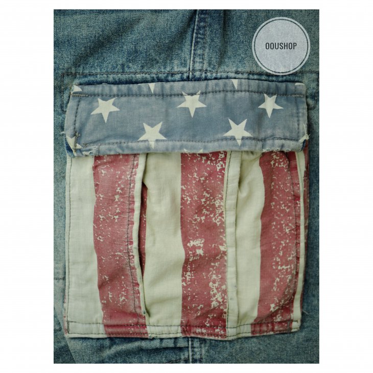 BEN STEVEN USA HEAVY INDUSTRY DENIM SHORTS