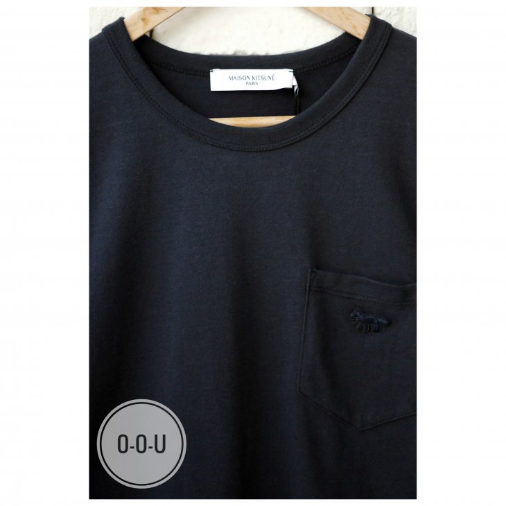 MAISON KITSUNE TONAL FOX PATCH POCKET CLASSIC T-SHIRT