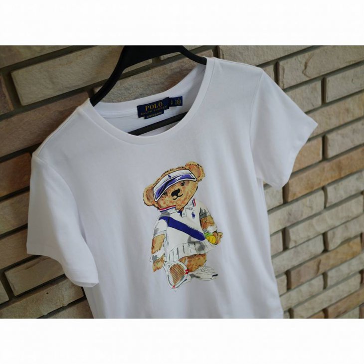 POLO RALPH LAUREN TENNIS BEAR COTTON T-SHIRT