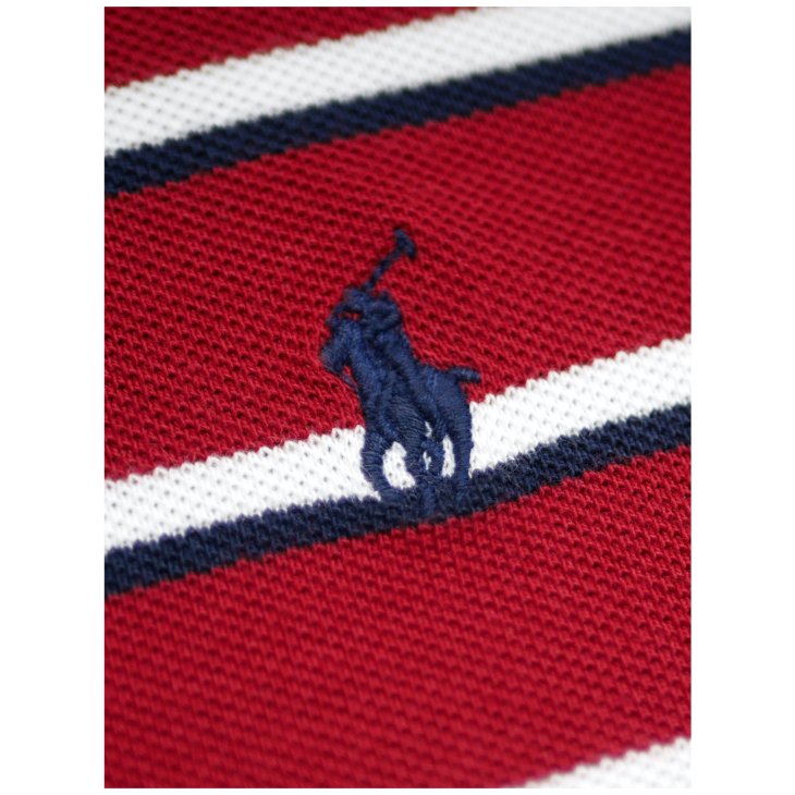 POLO RALPH LAUREN BOYS STRIPED MESH POLO SHIRT