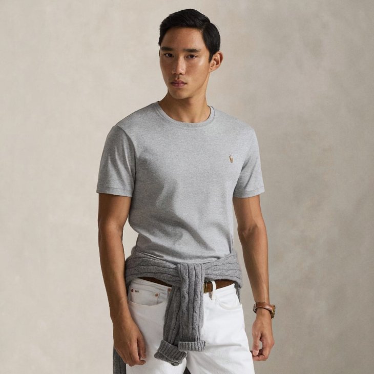 POLO RALPH LAUREN CUSTOM SLIM FIT COTTON T-SHIRT
