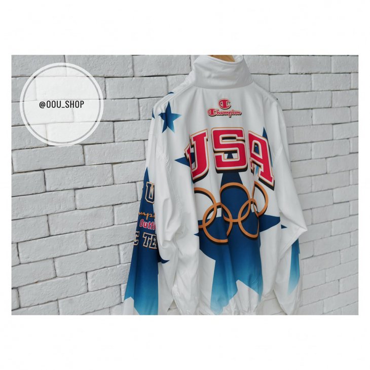 CHAMPION USA OLYMPIC TEAM 1996 JACKET CHAMPION OFFICIA ATLANTA WINDBREAKER