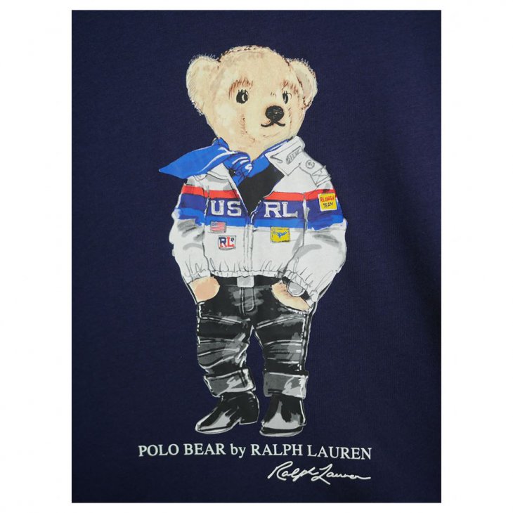 POLO RALPH LAUREN Racing Bear Cotton T-Shirt