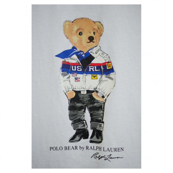 POLO RALPH LAUREN RACING BEAR BOYS COTTON TEE