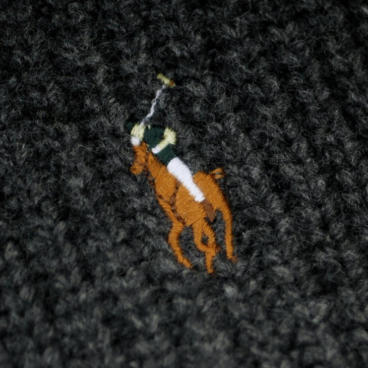 POLO RALPH LAUREN RIB-KNIT WOOL-BLEND SCARF