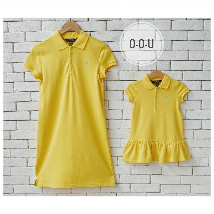 POLO RALPH LAUREN KIDS COTTON MESH POLO DRESS