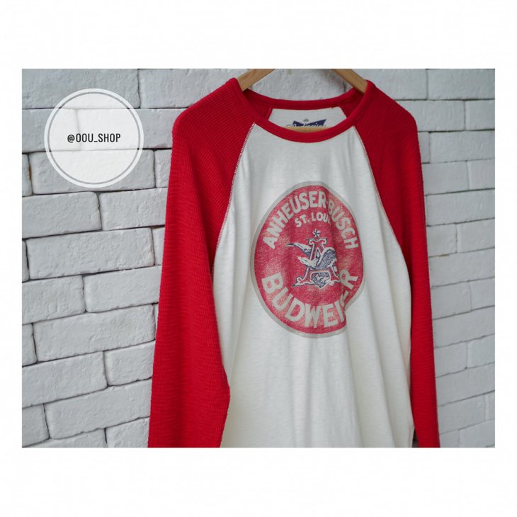 LUCKY BRAND BUDWEISER LONG SLEEVE TEE