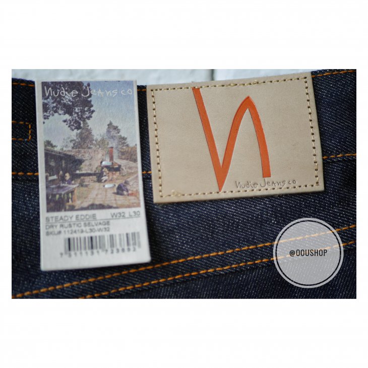 NUDIE JEANS STEADY EDDIE DRY RUSTIC SELVAGE