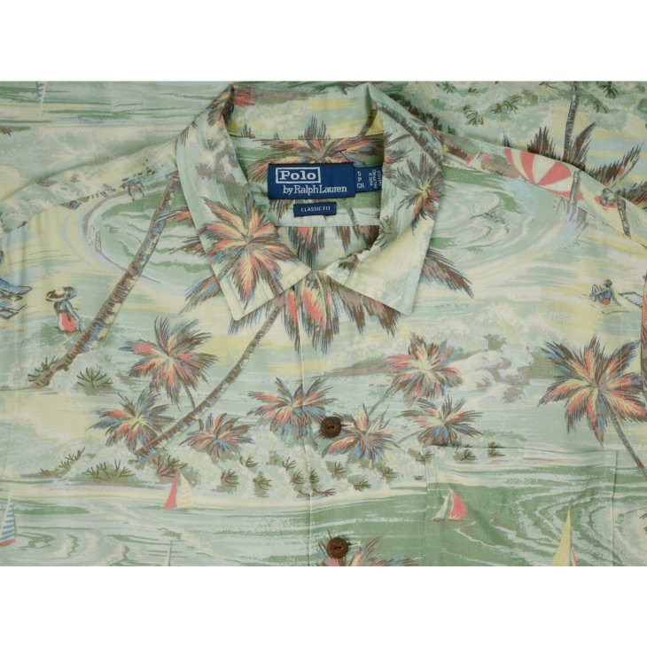 POLO RALPH LAUREN CLASSIC FIT TROPICAL-PRINT CAMP SHIRT