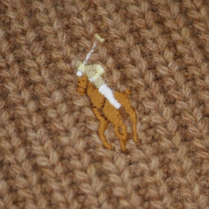 POLO RALPH LAUREN RIB-KNIT WOOL-BLEND SCARF