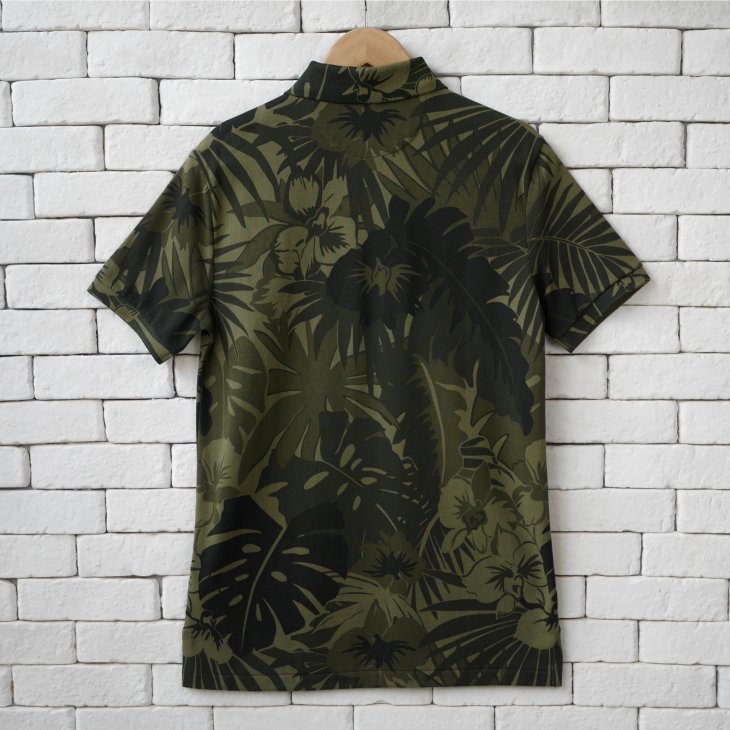 POLO RALPH LAUREN CUSTOM SLIM FIT PALM CAMO MESH POLO SHIRT