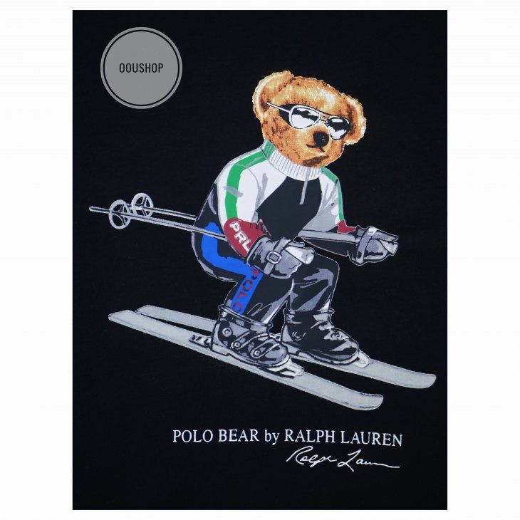 POLO RALPH LAUREN CUSTOM SLIM FIT SKI BEAR T-SHIRT