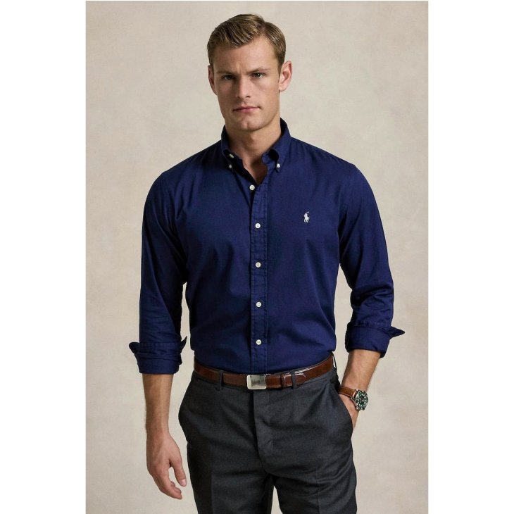 POLO RALPH LAUREN CUSTOM FIT FEATHERWEIGHT TWILL SHIRT