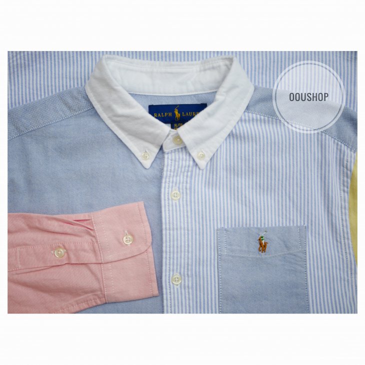POLO RALPH LAUREN STRIPED BOYS COTTON OXFORD SHIRT