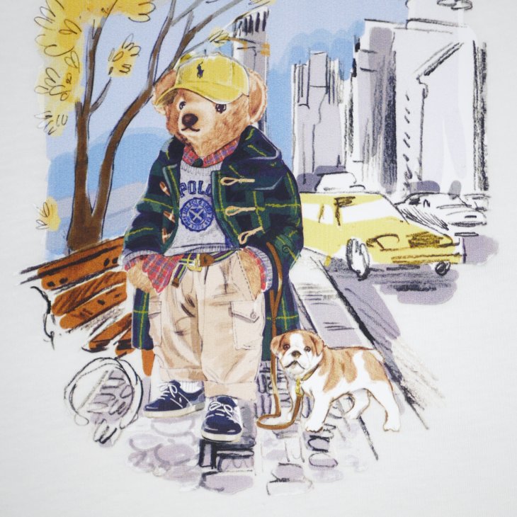 POLO RALPH LAUREN BOYS POLO BEAR COTTON JERSEY TEE