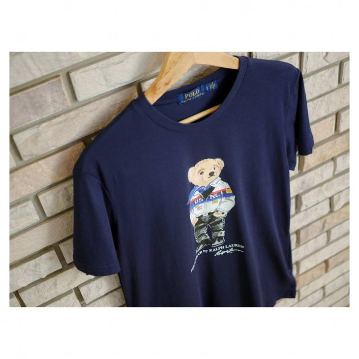 POLO RALPH LAUREN Racing Bear Cotton T-Shirt