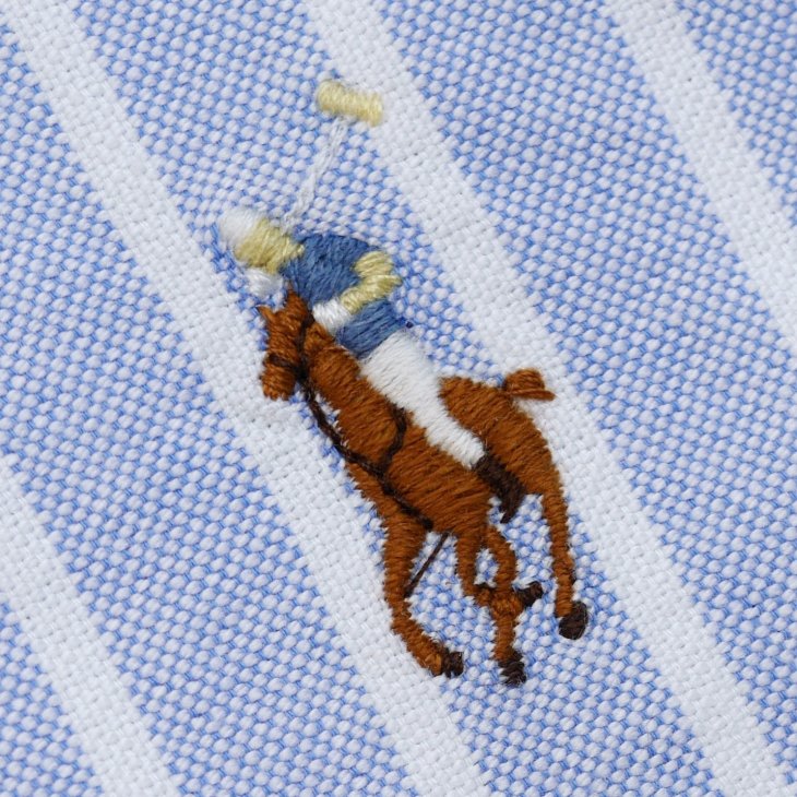 POLO RALPH LAUREN CUSTOM FIT STRIPED OXFORD SHIRT