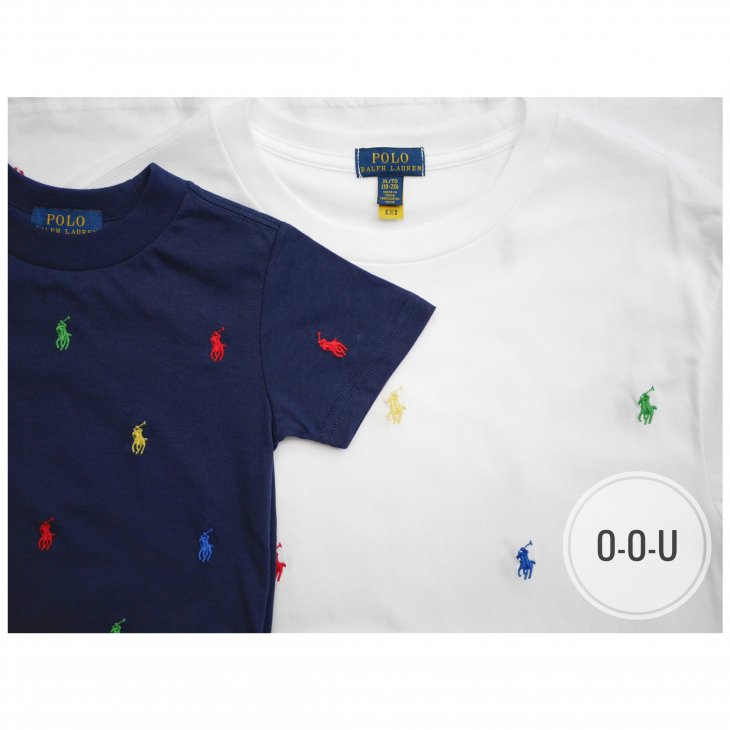POLO RALPH LAUREN KIDS ALL-OVER POLO PONY T-SHIRT