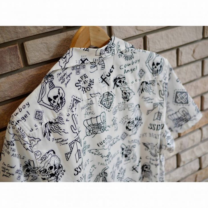 FUCT SSDDSafe At Home Aloha Shirt - Burgundy