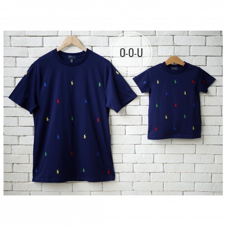 POLO RALPH LAUREN BOYS ALL-OVER POLO PONY T-SHIRT