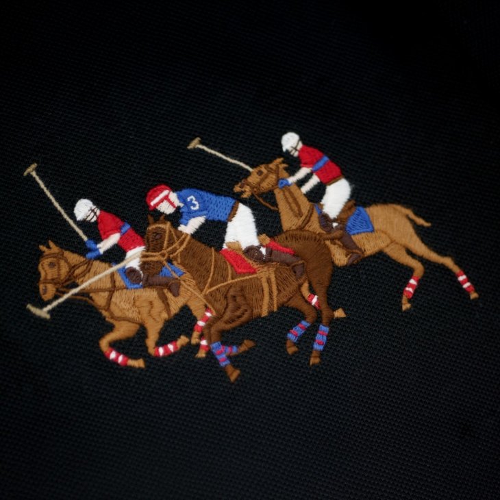 POLO RALPH LAUREN CUSTOM SLIM FIT TRIPLE PONY POLO SHIRT