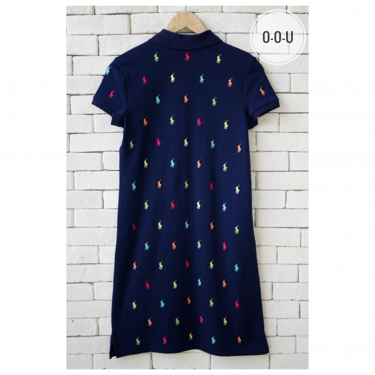 POLO RALPH LAUREN GIRLS POLO PONY STRETCH MESH POLO DRESS