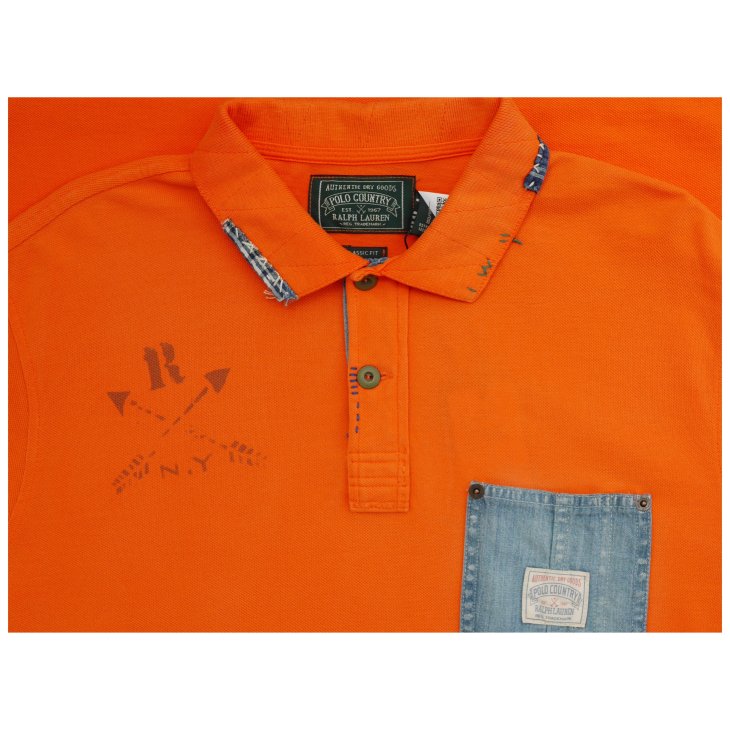 POLO RALPH LAUREN CLASSIC FIT MESH GRAPHIC POLO SHIRT