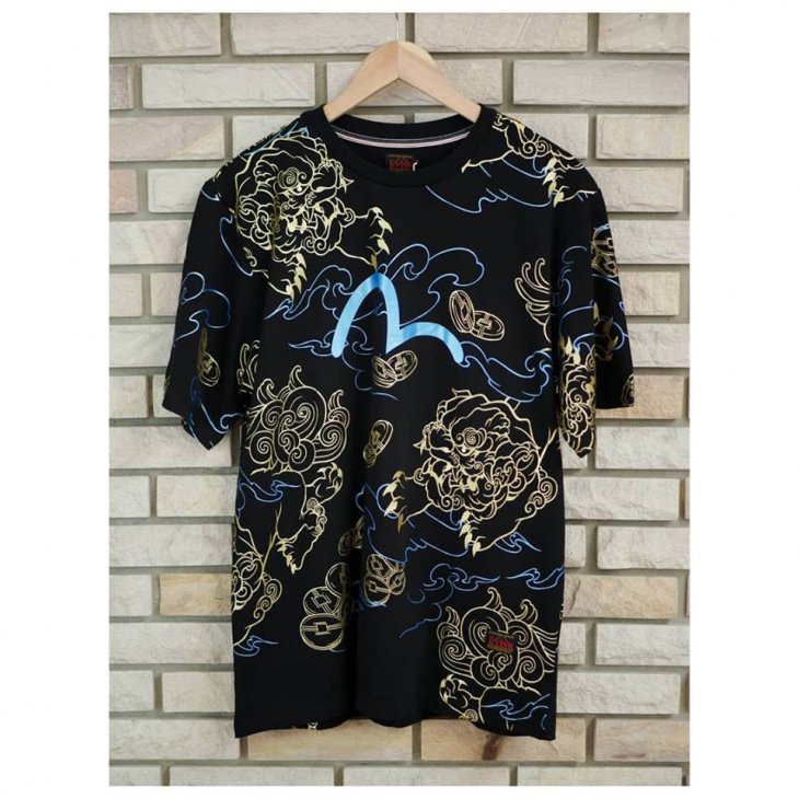 EVISU KIRIN FOIL-PRINTED T-SHIRT