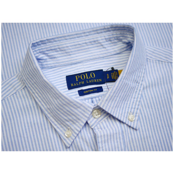 POLO RALPH LAUREN CUSTOM FIT STRIPED OXFORD SHIRT