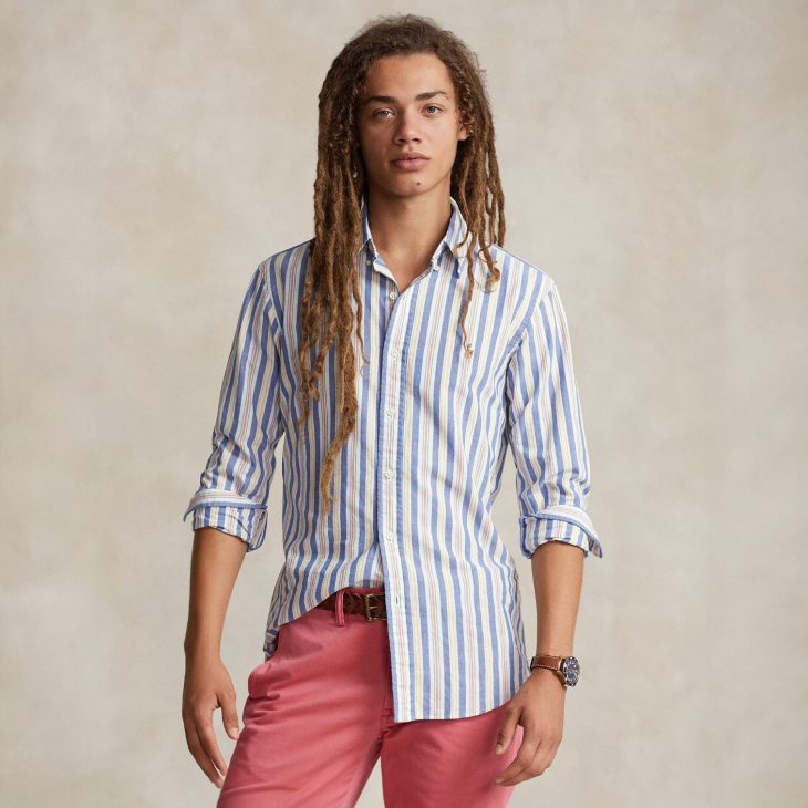 POLO RALPH LAUREN CLASSIC FIT STRIPED OXFORD SHIRT
