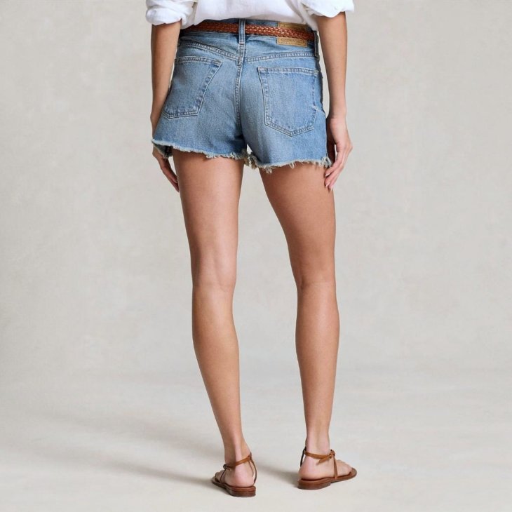 POLO RALPH LAUREN WOMEN CUTOFF DENIM SHORT