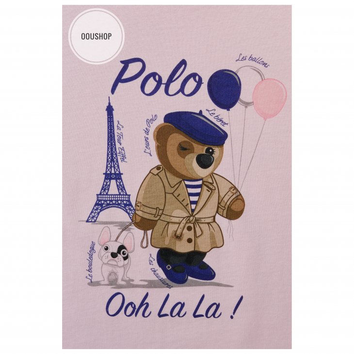 POLO RALPH LAUREN POLO BEAR KIDS COTTON T-SHIRT