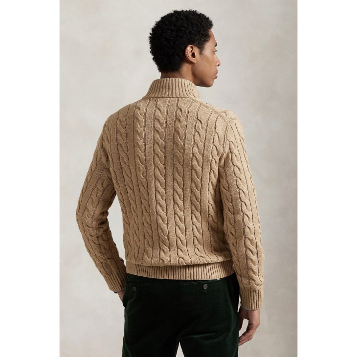 POLO RALPH LAUREN CABLE-KNIT WOOL-CASHMERE JUMPER