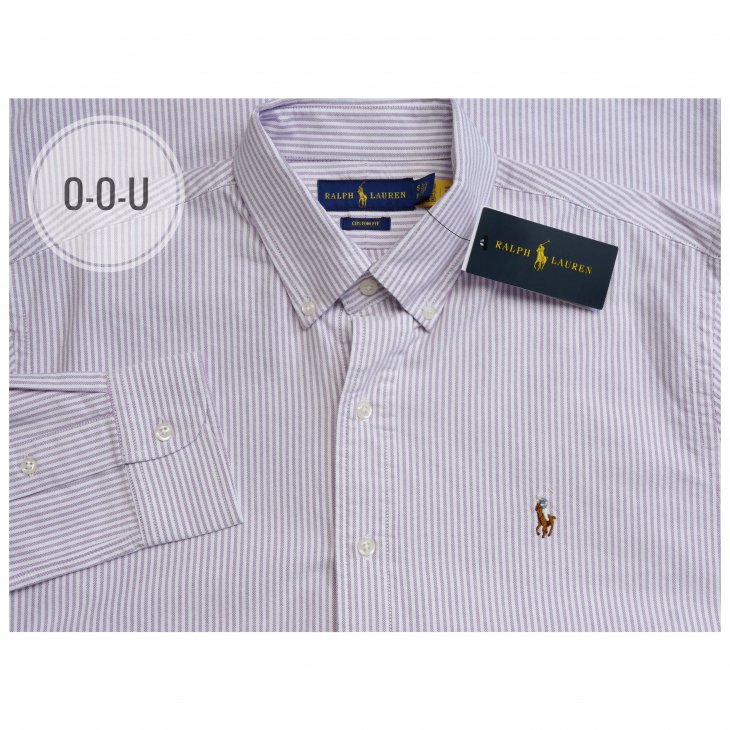 POLO RALPH LAUREN CUSTOM FIT STRIPED OXFORD SHIRT