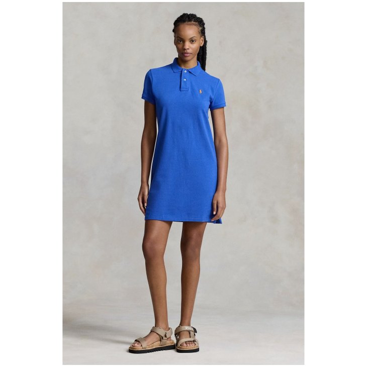 POLO RALPH LAUREN COTTON MESH POLO DRESS