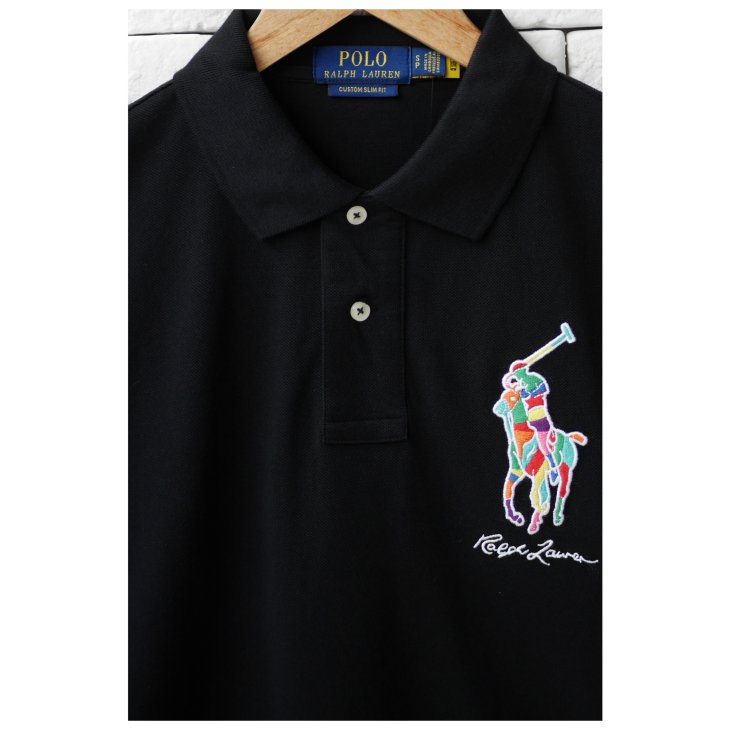 POLO RALPH LAUREN CUSTOM SLIM FIT BIG PONY MESH POLO SHIRT