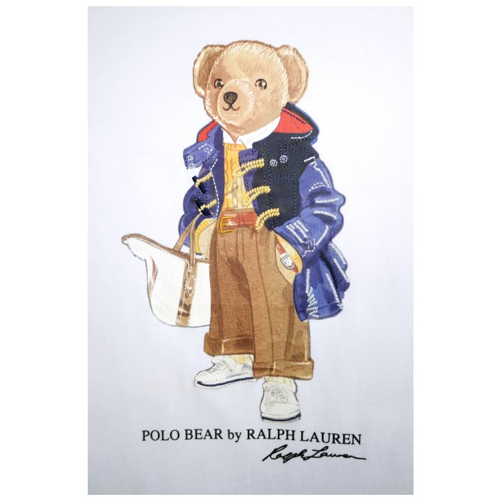 POLO RALPH LAUREN WOMEN POLO BEAR CREWNECK TEE