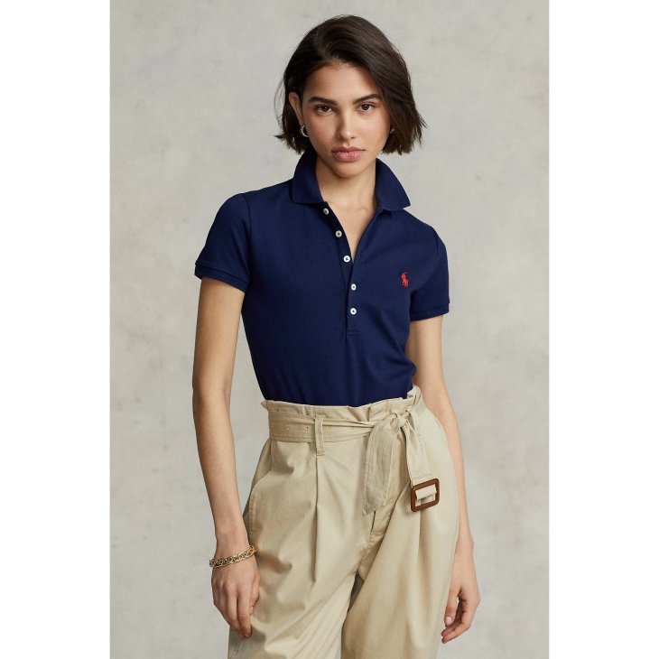 POLO RALPH LAUREN WOMEN SLIM FIT STRETCH POLO SHIRT