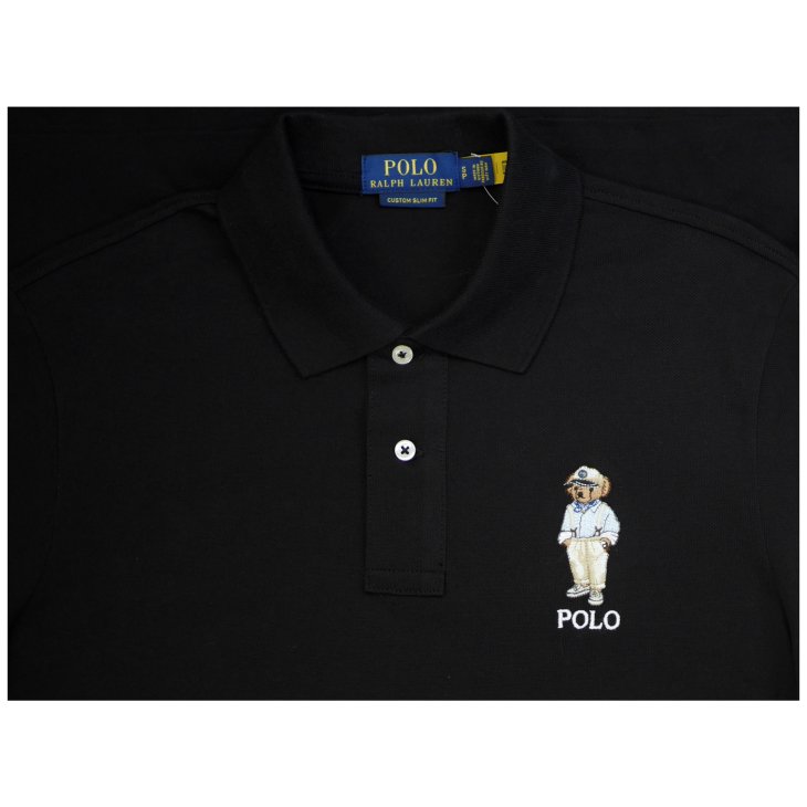 POLO RALPH LAUREN CUSTOM SLIM FIT POLO BEAR POLO SHIRT