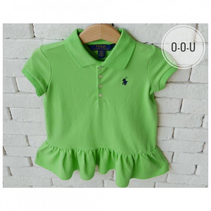 POLO RALPH LAUREN KIDS COTTON MESH POLO DRESS