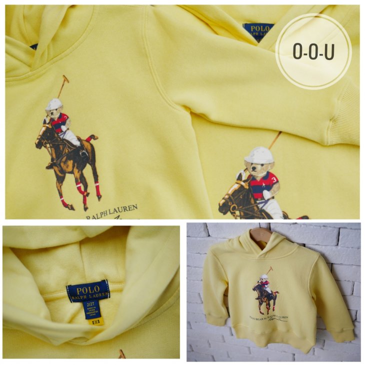 POLO RALPH LAUREN POLO BEAR & BIG PONY KIDS FLEECE HOODIE
