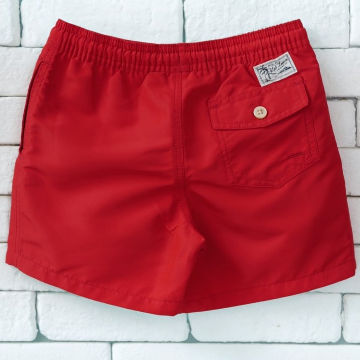 POLO RALPH LAUREN KIDS TRAVELER POLO BEAR SWIM TRUNK