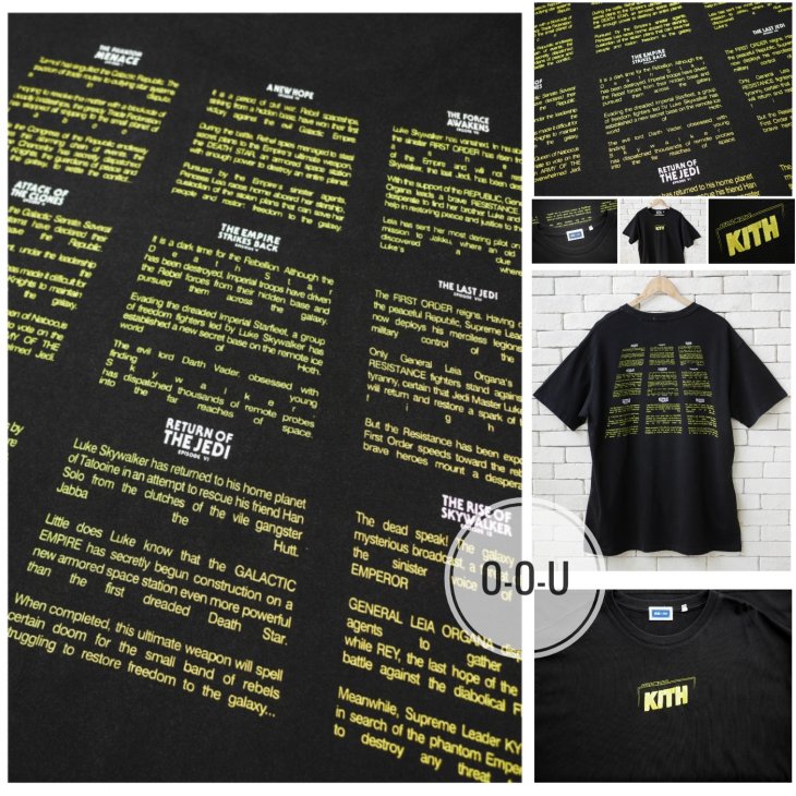 KITH X STAR WARS  CREDITS VINTAGE TEE