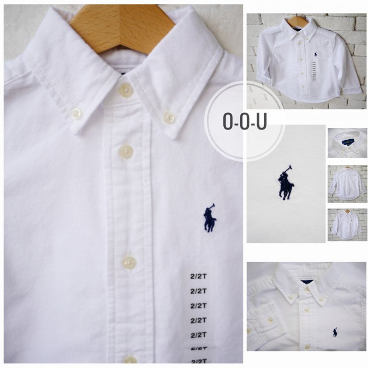 POLO RALPH LAUREN KIDS COTTON OXFORD  SHIRT