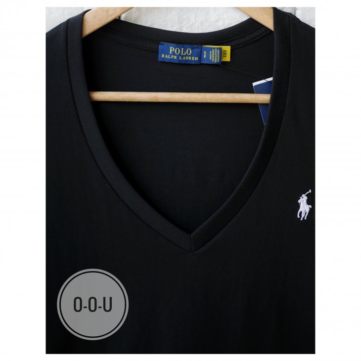 POLO RALPH LAUREN COTTON JERSEY V-NECK TEE
