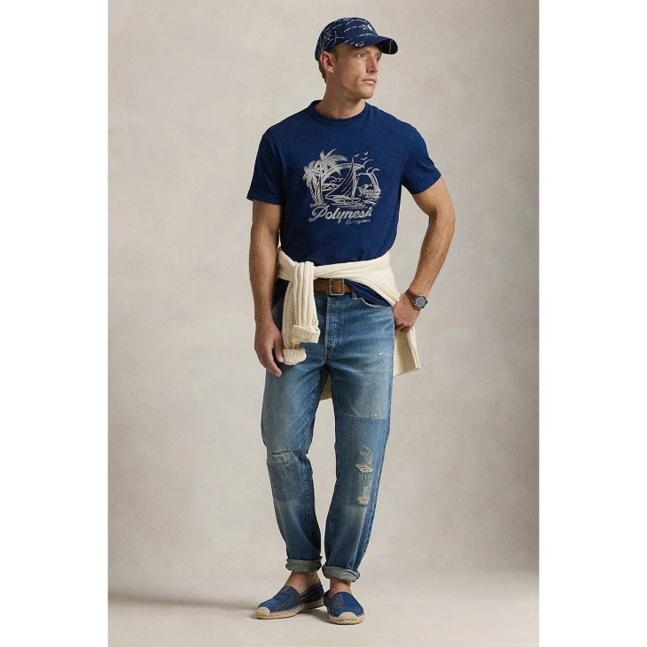 POLO RALPH LAUREN CLASSIC FIT JERSEY GRAPHIC T-SHIRT