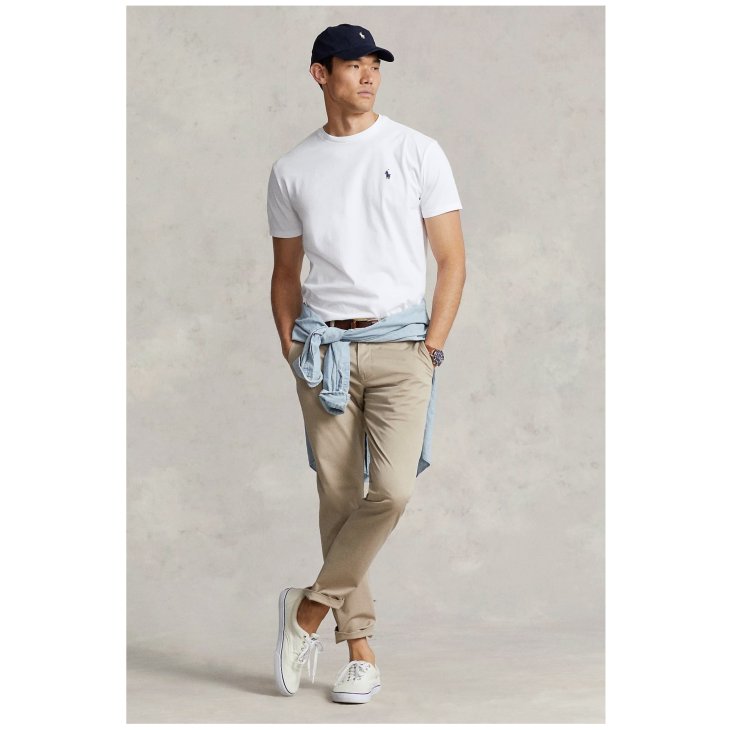 POLO RALPH LAUREN CUSTOM SLIM FIT COTTON T-SHIRT